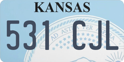 KS license plate 531CJL