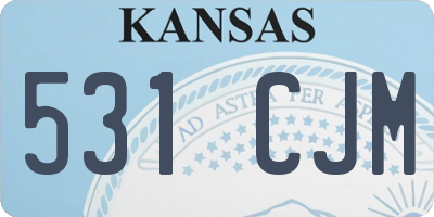 KS license plate 531CJM