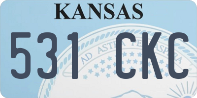 KS license plate 531CKC