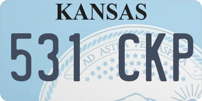KS license plate 531CKP