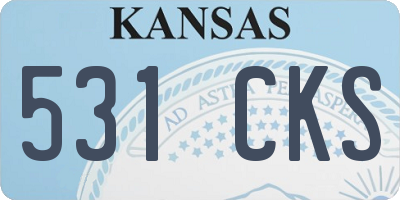 KS license plate 531CKS