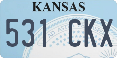 KS license plate 531CKX