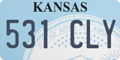 KS license plate 531CLY