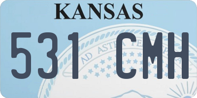 KS license plate 531CMH