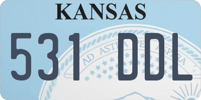 KS license plate 531DDL