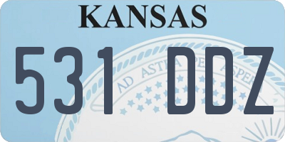 KS license plate 531DDZ