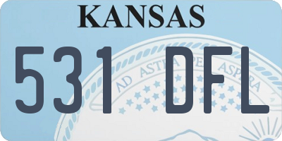 KS license plate 531DFL