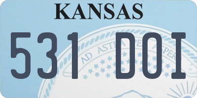 KS license plate 531DOI
