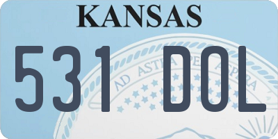 KS license plate 531DOL