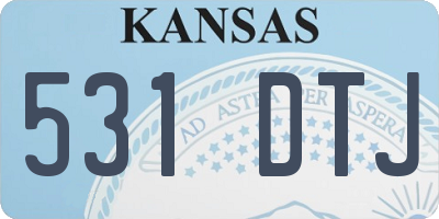 KS license plate 531DTJ