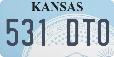 KS license plate 531DTO