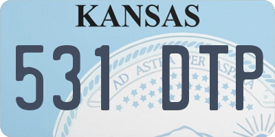 KS license plate 531DTP
