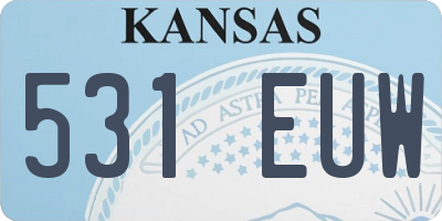 KS license plate 531EUW