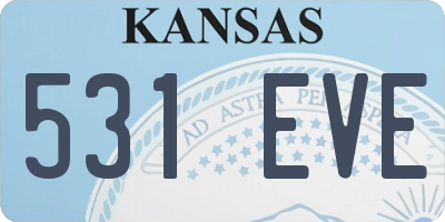 KS license plate 531EVE