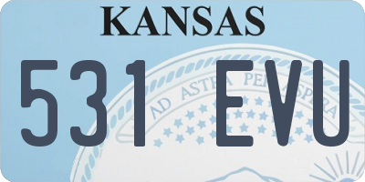 KS license plate 531EVU