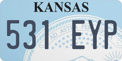 KS license plate 531EYP