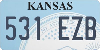 KS license plate 531EZB