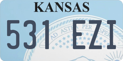KS license plate 531EZI