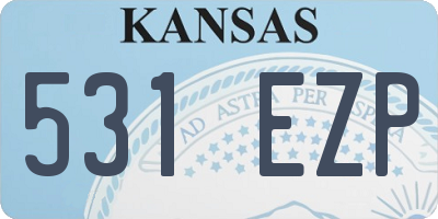KS license plate 531EZP