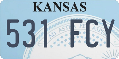 KS license plate 531FCY