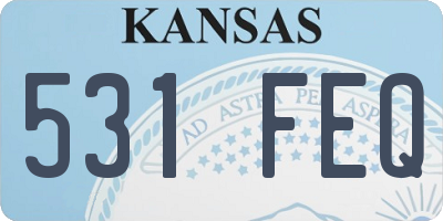 KS license plate 531FEQ