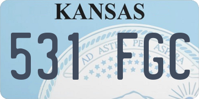 KS license plate 531FGC