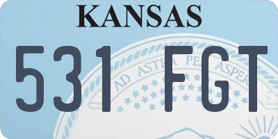 KS license plate 531FGT