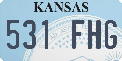 KS license plate 531FHG