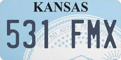 KS license plate 531FMX