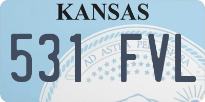 KS license plate 531FVL