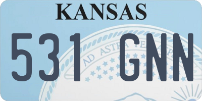 KS license plate 531GNN