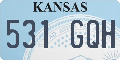 KS license plate 531GQH