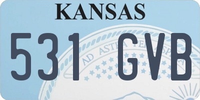 KS license plate 531GVB