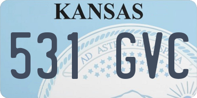 KS license plate 531GVC