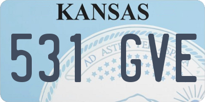 KS license plate 531GVE