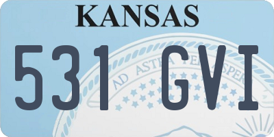 KS license plate 531GVI