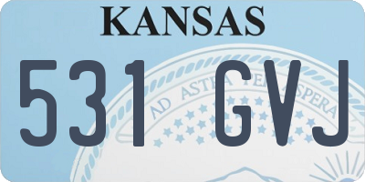 KS license plate 531GVJ