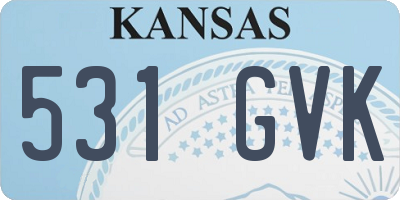 KS license plate 531GVK