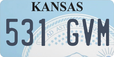 KS license plate 531GVM