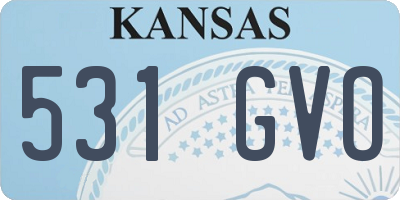 KS license plate 531GVO