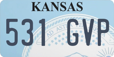 KS license plate 531GVP