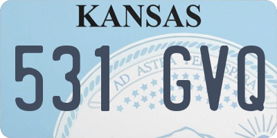 KS license plate 531GVQ
