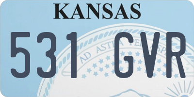 KS license plate 531GVR