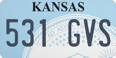 KS license plate 531GVS
