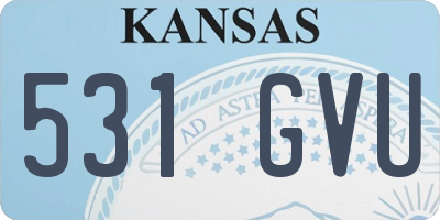 KS license plate 531GVU