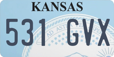 KS license plate 531GVX