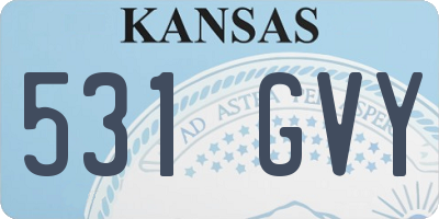 KS license plate 531GVY