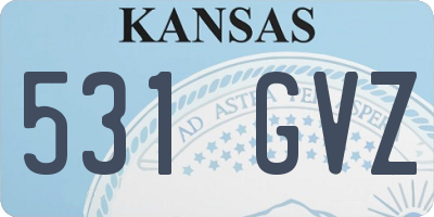 KS license plate 531GVZ