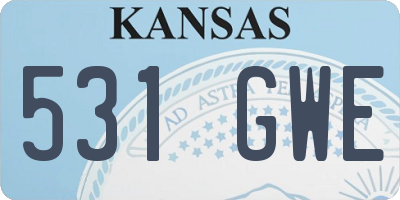 KS license plate 531GWE