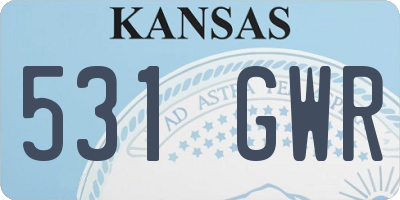 KS license plate 531GWR